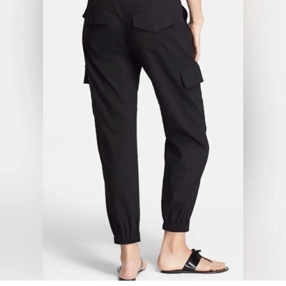 Theory Silk Cargo Joggers Trousers Small